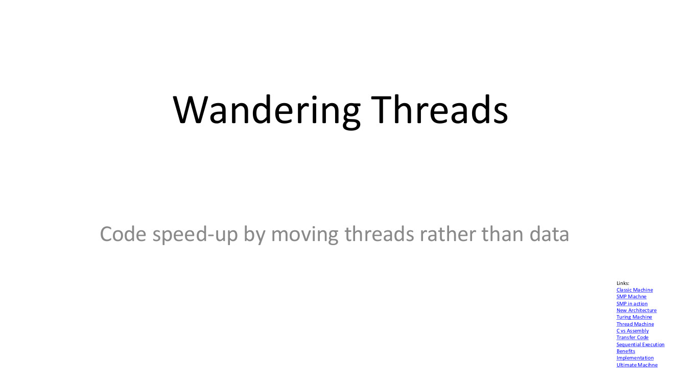 Wandering Threads